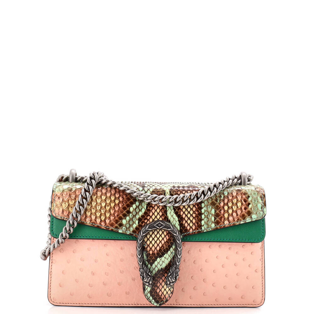 Gucci Small Dionysus Bag Python With Ostrich And … - image 1